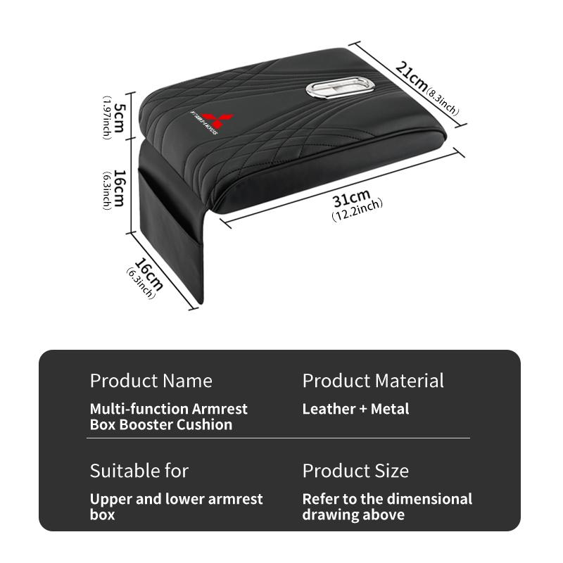 sdbf9 For Mitsubishi Car Elbow Support Armrest Box Pad Center Console Tissue Holder Accessories Outlander Lancer L200 ASX Pajero
