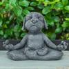 Resin Meditation Dog Frog Cat Statue Outdoor Decorative Garden Statue Resin Ornament Garden Retro Figurine Decoration