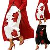 Women's Fashion Floral Print Wide Leg Denim Pants Casual Loose Fit High Waist Stretch Jeans for Everyday Wear