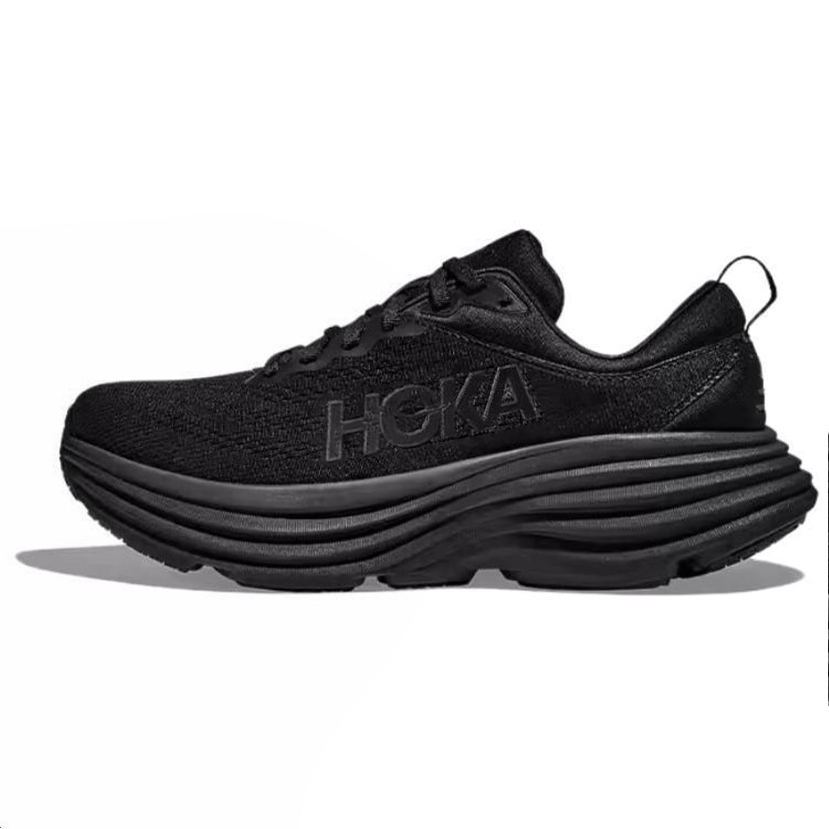 HOKA One One Bondi 8 Нескользящие, Дышащие и Упругие Низкие Беговые Кроссовки Мужские Черные 1123202-BBLC() 42