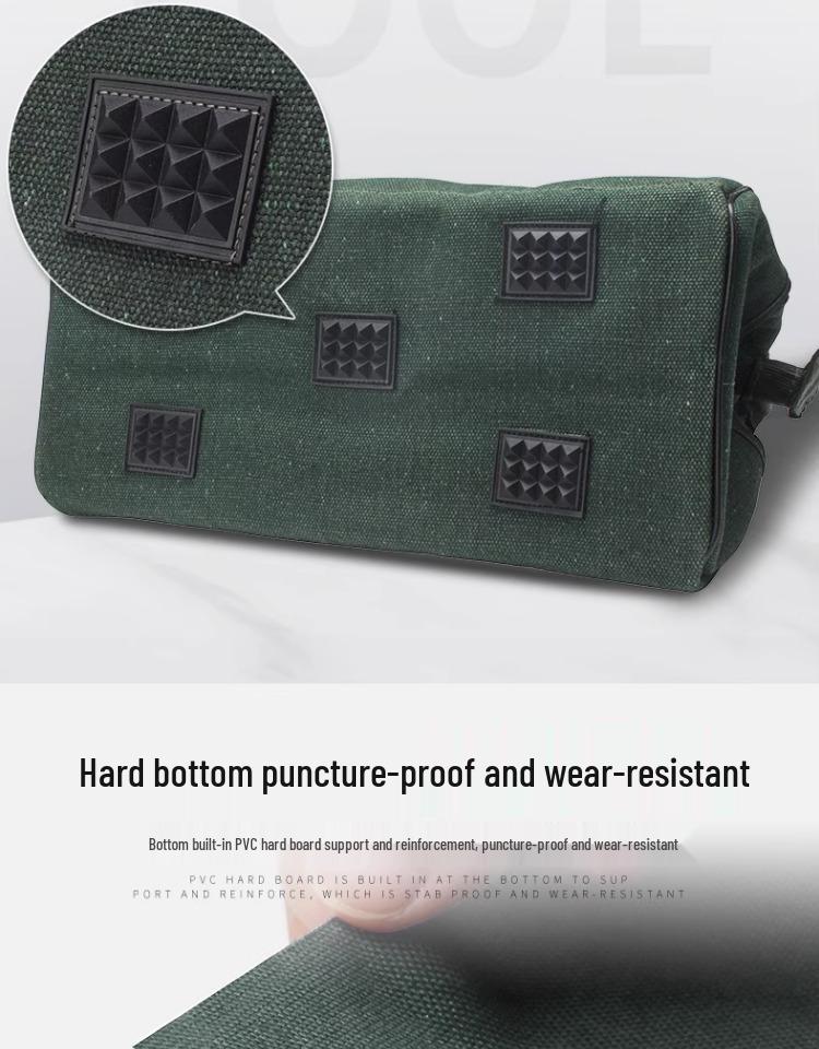 Durable Canvas Tool Bag – Multifunctional Electrician and Repair Shoulder Bag