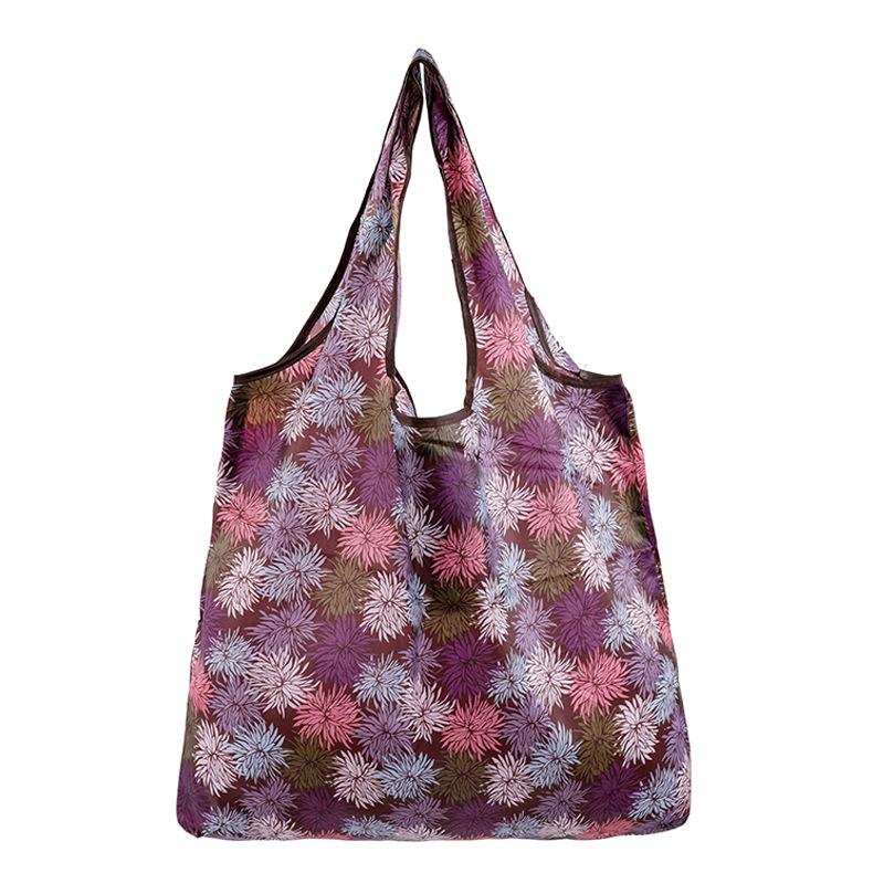 Reusable Shopping Bags Women Foldable Tote Bag Portable Cloth Eco Grocery Bag Folding Large Capacity Fruit Vegetable Handbags