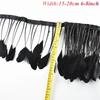 1Meters Black White Feathers for Needlework Ribbon Tape Fringe Feather Trim Pheasant Turkey Ostrich Goose Marabou Sewing Clothes