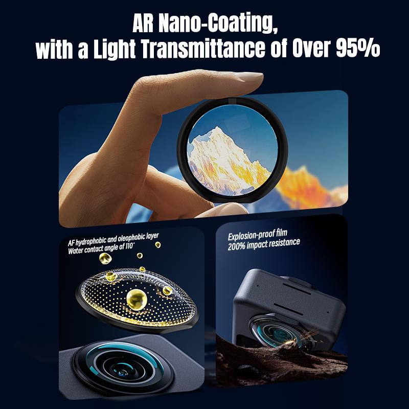 Lens Guards for DJI Osmo 360 Panoramic Camera Protector Cover Anti-Scratch Lens Protector Camera Accessories