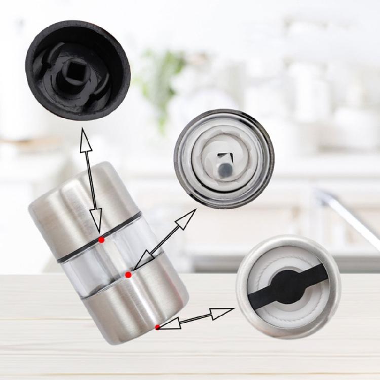 Portable Stainless Steel Salt and Pepper Grinder Kitchen Mini Grinding Mechanism