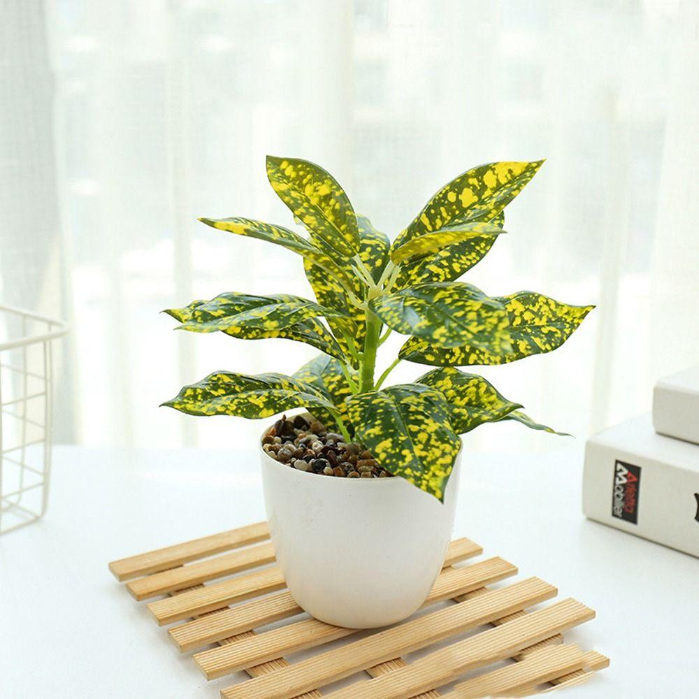 Lifelike Simulation Potted Plants Plastic Green Pot Plants Decoration Outdoor Indoor Decoration
