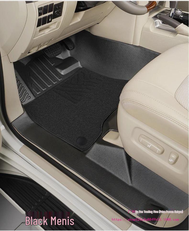 Waterproof Wear-Resistant Carpet Floor Mats for Toyota Land Cruiser LC200/LC300 Door Sills