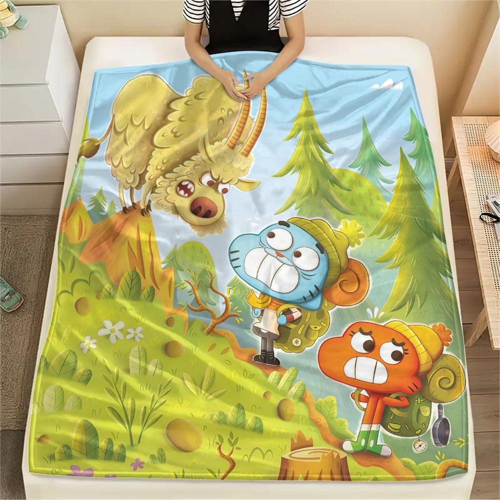 The Amazing World of Gumball3 Flannel Blanket, High quality Comfortable for All Seasons, Home Decor, Warmth and Comfort