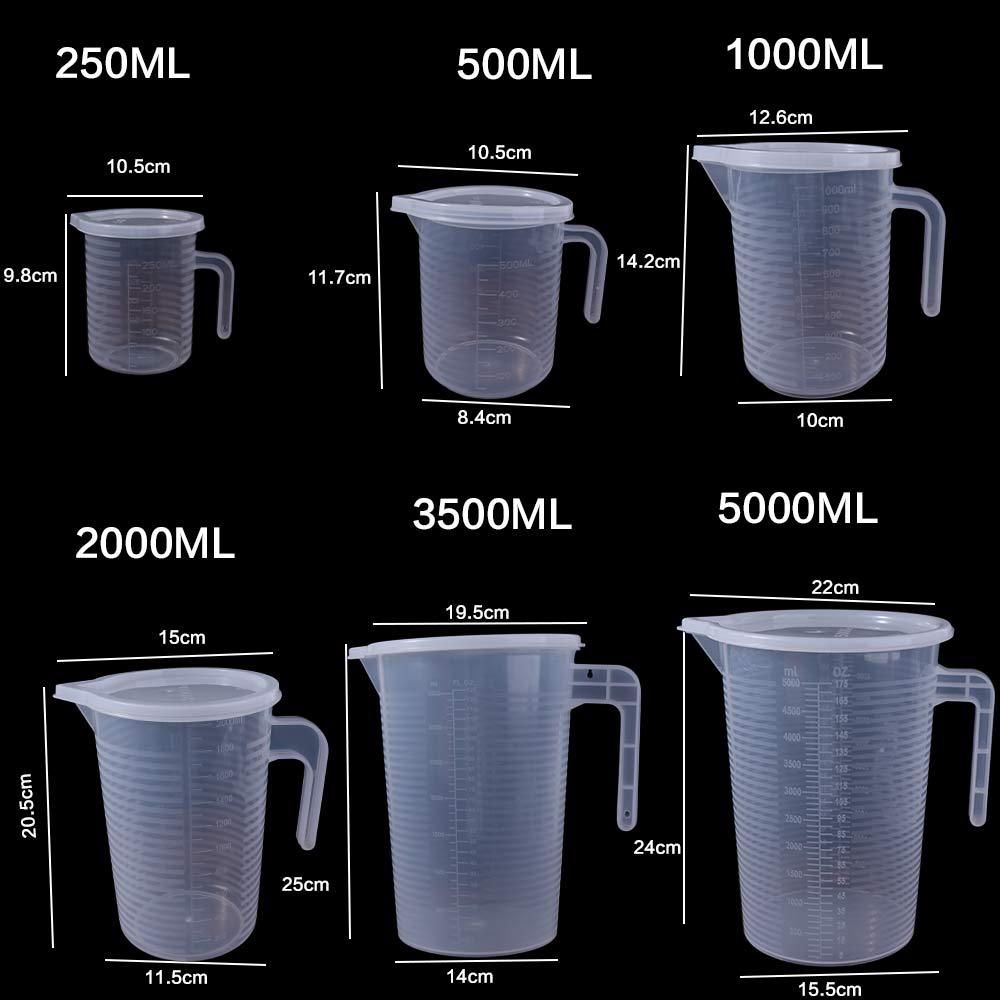Large-capacity Scale Cup Plastic Water Container Graduated Measuring Cup  Kitchen