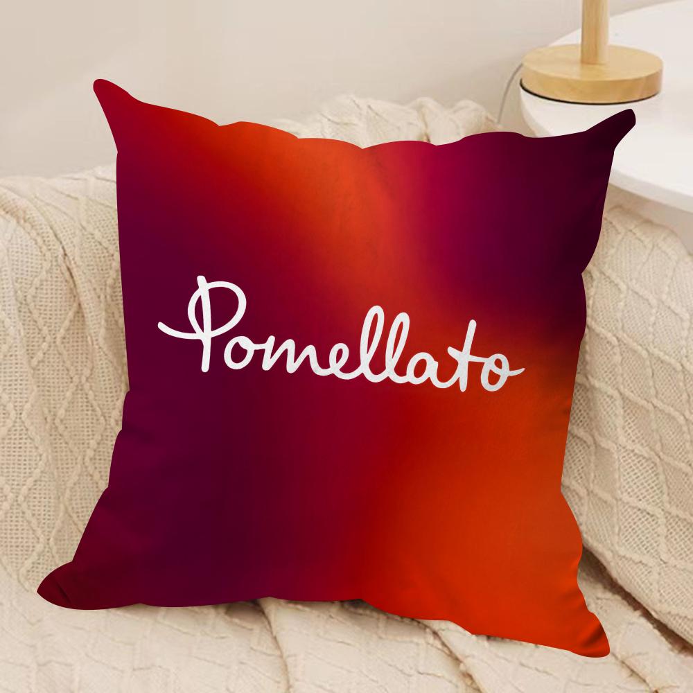Fashion PPOMELLATO Cushion Cover Short Plush Doublesided Print Square Throw Pillow Covers Sofa Home Cushion Decor
