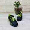 Kinetix Breton J Turf Black-NeonYellow Velcro Turf Football Shoes