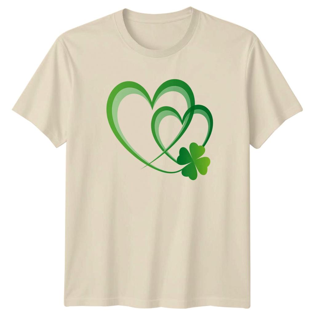 Irish Luck And Love Hearts TShirt St Patricks Day Gift For Him And Her