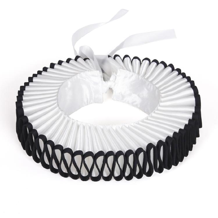 Renaissances Elizabethan Ruff Collar Neck Ruffle Victorian Colonial Dickens Neck Collar Halloween Costume Cosplay Props