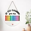 Wooden Door Sign Easy Installation No Tool Need Welcome Sign Teacher Hanging Plaque For Classroom School Wall Decors