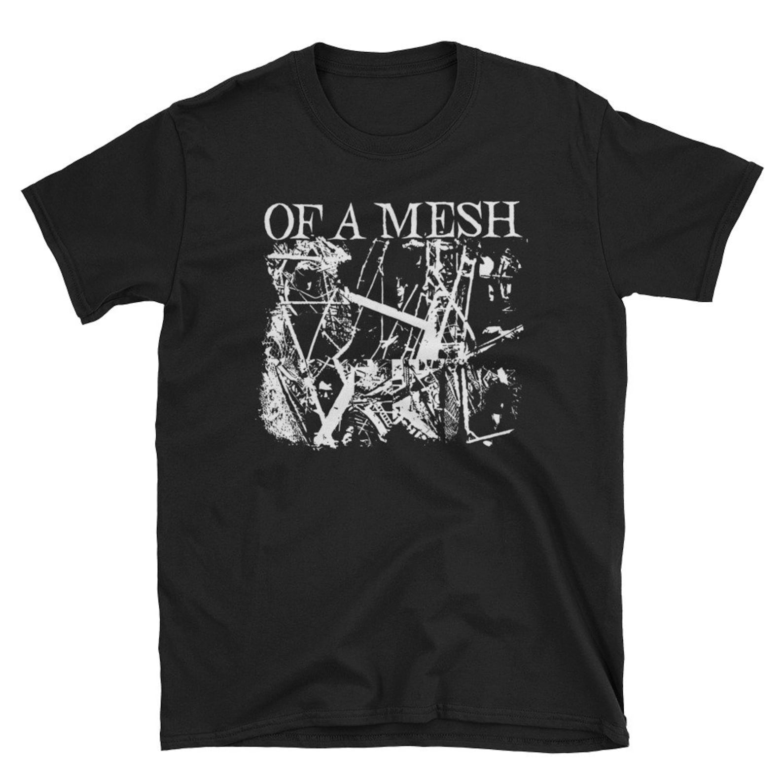 Of A Mesh T shirt, New York Deathrock, Post Punk, Goth Rock, Christian Death, Sisters of Mercy, Bauhaus, The Damned, 45 Grave 4XL