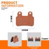 Motorcycle All-copper-based Metal Sintered Front Rear Brake Pads For Ridstar Q20 Electric Bike E-Bikes Motorcycles Accessories