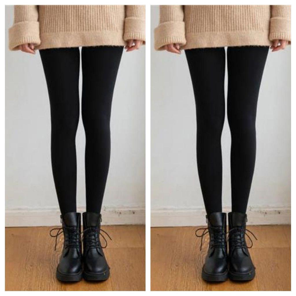 700g Women's Plus Size Extra Thick Nude Color Leggings - Winter/Autumn Velvet Base Stockings