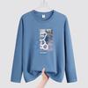 Autumn Men's Plus Size Long Sleeve T-shirt - Korean Style Round Neck for Teens