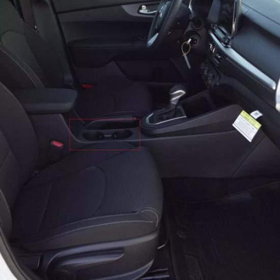 Carbon Fiber Front Water Cup Holder Cover Trim for Kia K3 Forte Cerato -