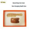 Natural Sheep Horn Comb & Guasha Board Gift Set