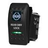 12V/24V Marine Rocker Switch Green LED SPST ON-OFF DPDT ON-OFF-ON Momentary Toggle for 4x4 Off-Road RZR ATV ARB Carling Style