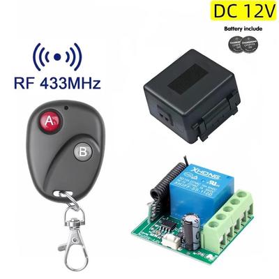 433mhz RF Transmitter And Relay Receiver Module DC 12v 10A 1CH Wireless Remote Control Switch For Anti-theft Alarm System