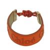 Used 9656 Brassle Woody CHC23UFB19CHO8 7986 Calfskin Stitch Embroidery Logo Poppy Orange Women's from Japan AUTHENTIC