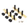 Alice AO 020HV3P 1Pair(Left + Right) Classical Guitar Tuning Key Gold  Black Plated Peg Tuner Machine Head(long) String