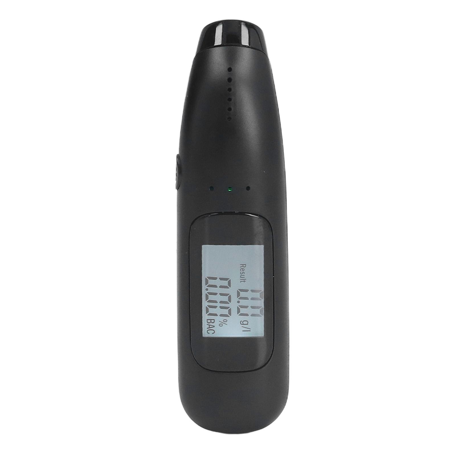 

Alcohol Tester DC5V 1A Blowing Type High Accuracy Portable Alcohol Breathalyzer Quick Check Breathalyzer for Driver