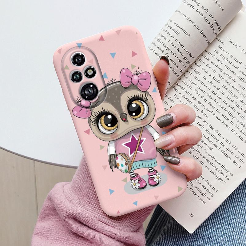 Beautiful Flowers For Honor 200 Pro Case Cute Heart Leopard Print Cover Soft Silicone Matte Protective Funda For Honor 200 Smart