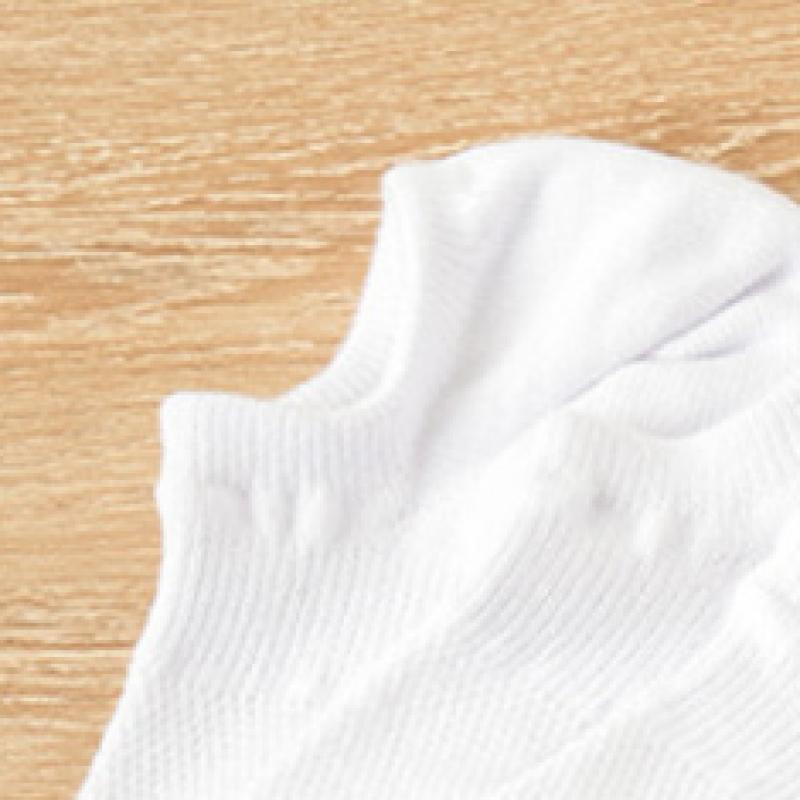 Popcorn   Kiki Dame S 90 Graders Rettvinkelsokker Hvit