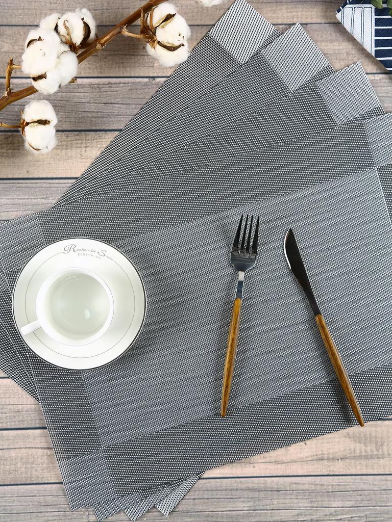 4pcs/Set Placemats Table Place Mats Premium Heat Resistant Washable Tableware Christmas Dining Table Mats bases para copos mat