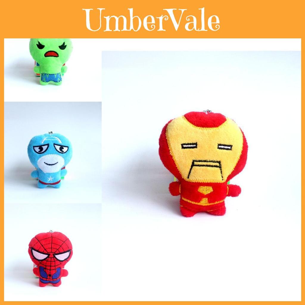 Marvel Avengers Plush Toy Spider-man American Soldier Doll Cute 10cm Collectible Gift