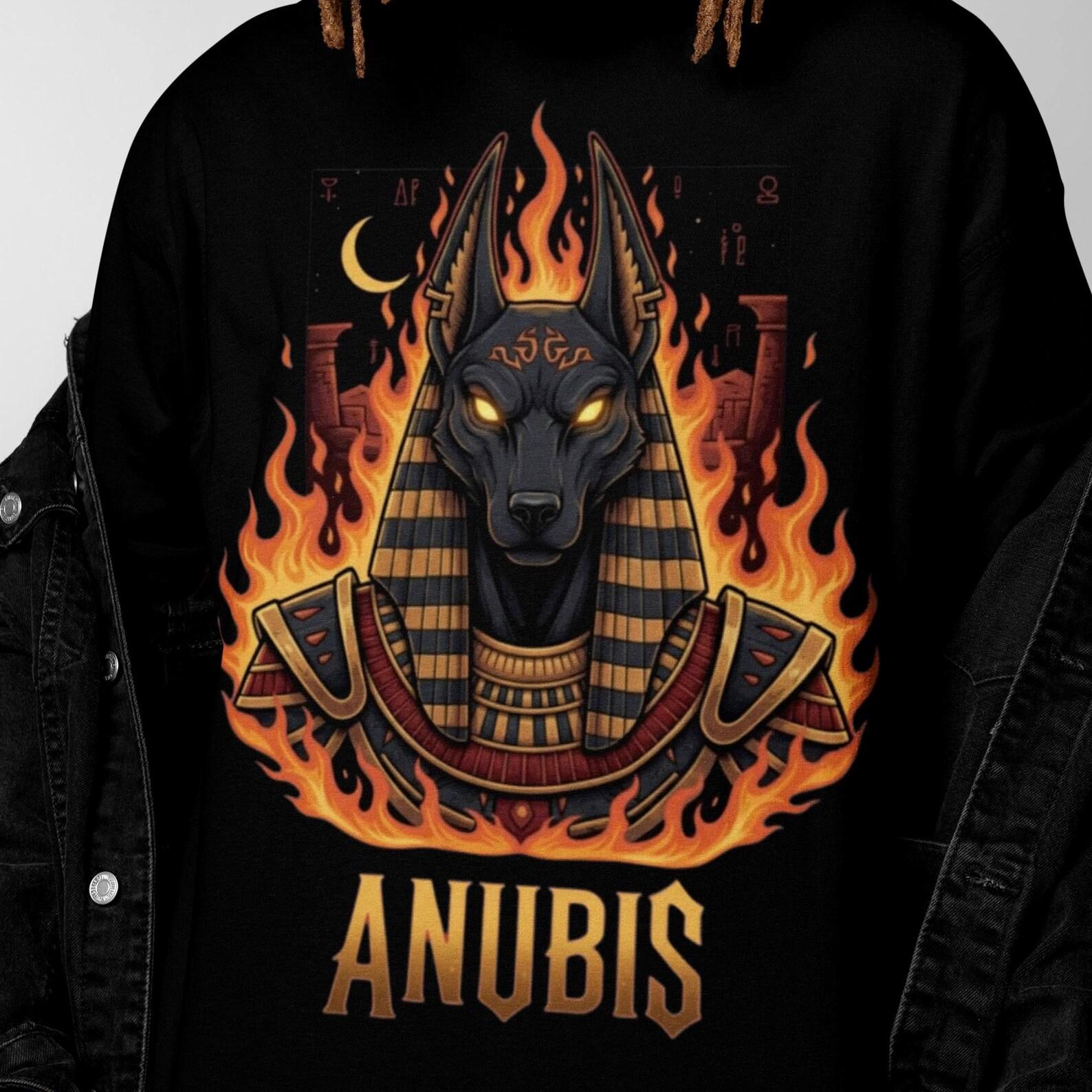 Anubis T-Shirt | Egyptian Mythology | Retro Egypt God of Death XL