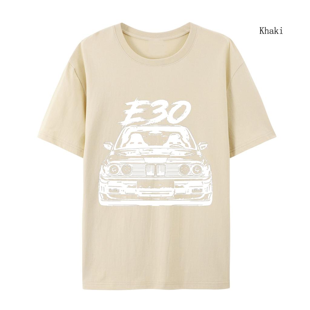 Dame E30 Bil T-skjorte Vår Høst Dame E30 Bil T-skjorte Topper Estetiske Klær Mote Dame E30 Bil T-skjorte