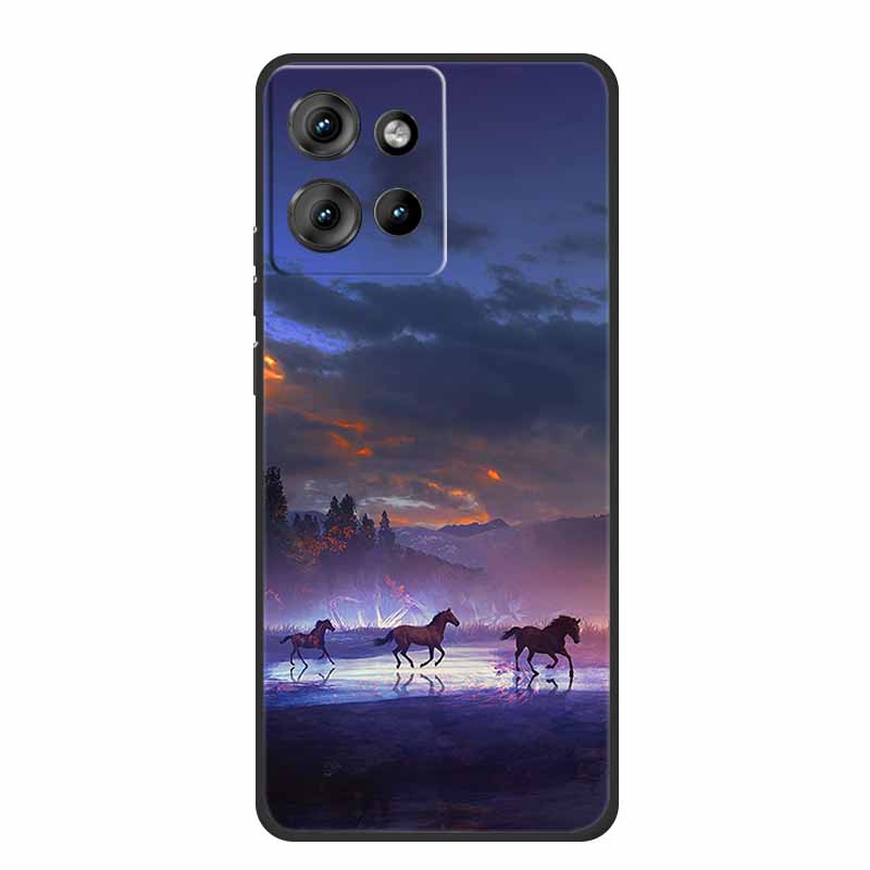 Phone Case For Motorola Moto G86 Power Edge 50 Neo G75 S50 Edge 50 5G Case S 50 Coque Shockproof Black Silicone Soft Back Cover