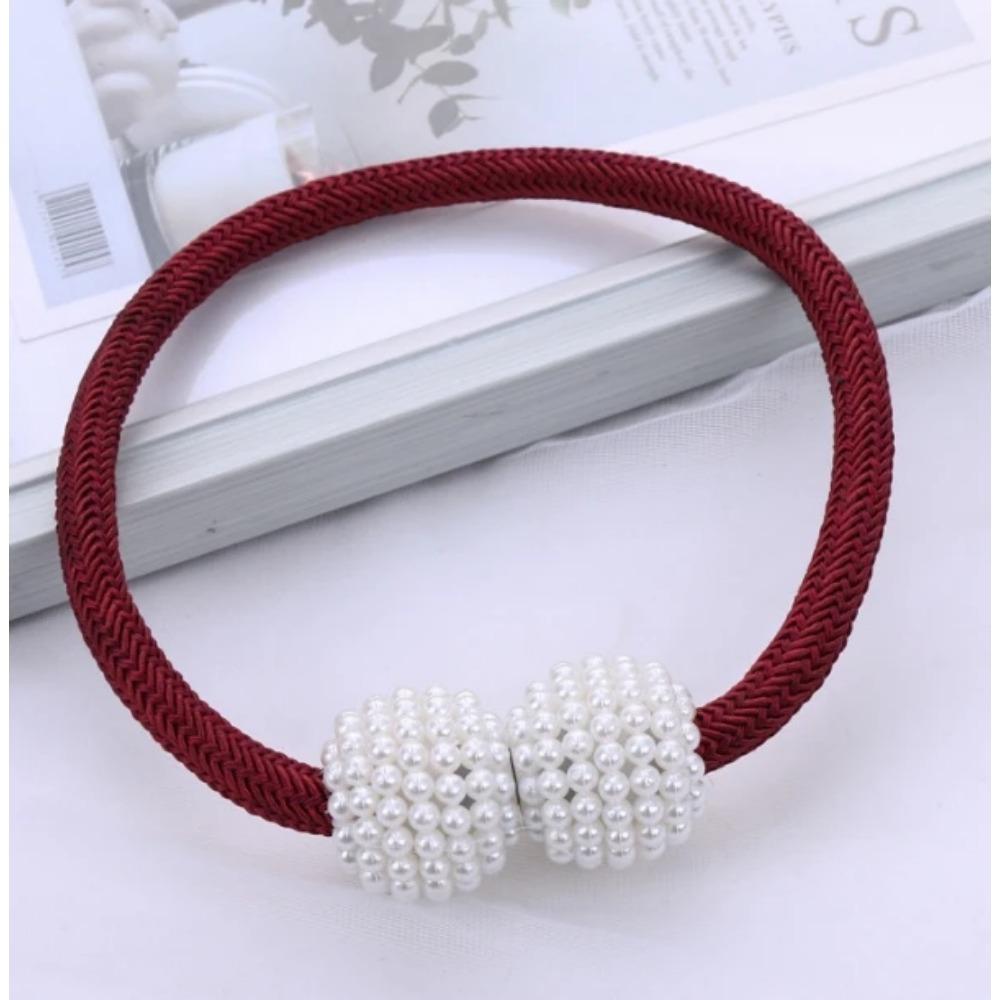 2pcs Pearl Magnetic Curtain Clip Curtain Holders Tie Back Buckle Clips Hanging Ball Buckle Tie Back Curtain Decor Accessories