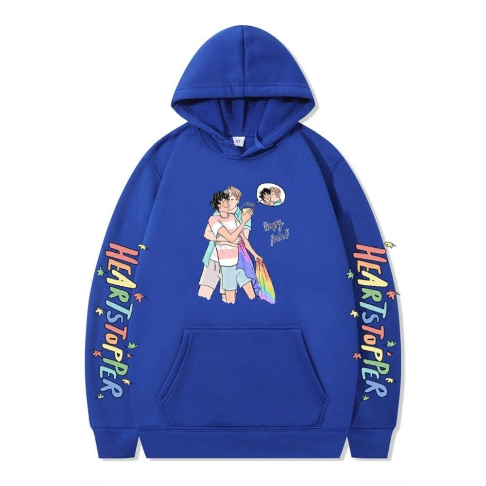 Mode Unisex Lässig Heartstopper Hoodies Sweatshirt Outdoor Sport Cosplay Nick und Charlie Pullover Hoodie Große Größen Cosplay Kostüm