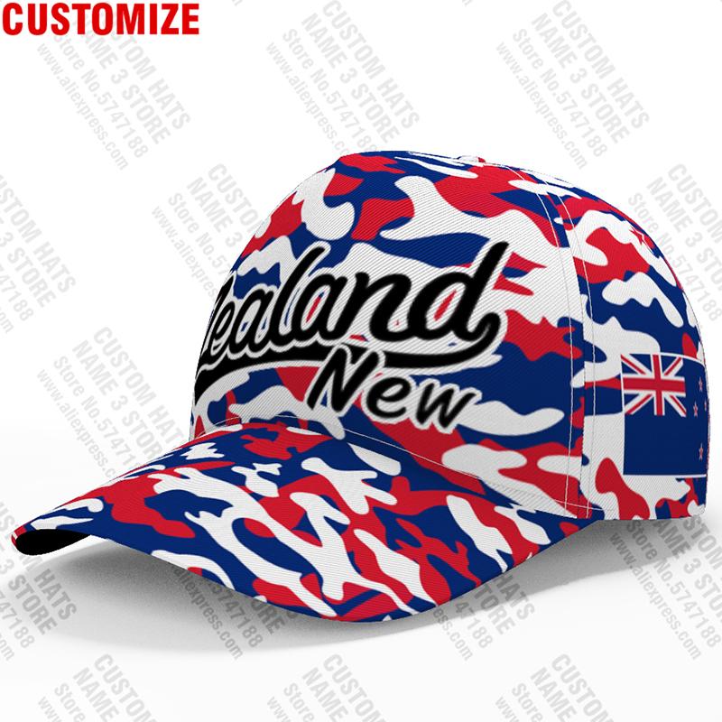 New Zealand Custom Made Name Number Team Logo Hat Nzl Country Travel Maori Nation Aotearoa Flag Print Po Baseball Cap