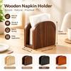 Non-slip Bottom Wooden Tissue Holders Desktop Tissue Box Decoration Napkin Holder  Hotel