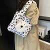Tooxika Autumn And Winter High-grade Fur Bag Leopard Print Underarm Bag Fashionable Plush Puppy Shoulder Bag