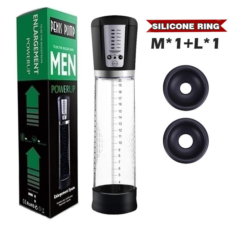 HESEKS Electric Penis Pump Male Masturbators Man Cock Sucking Penis Enlargement Vacuum Pump Male Enlarger Extender For