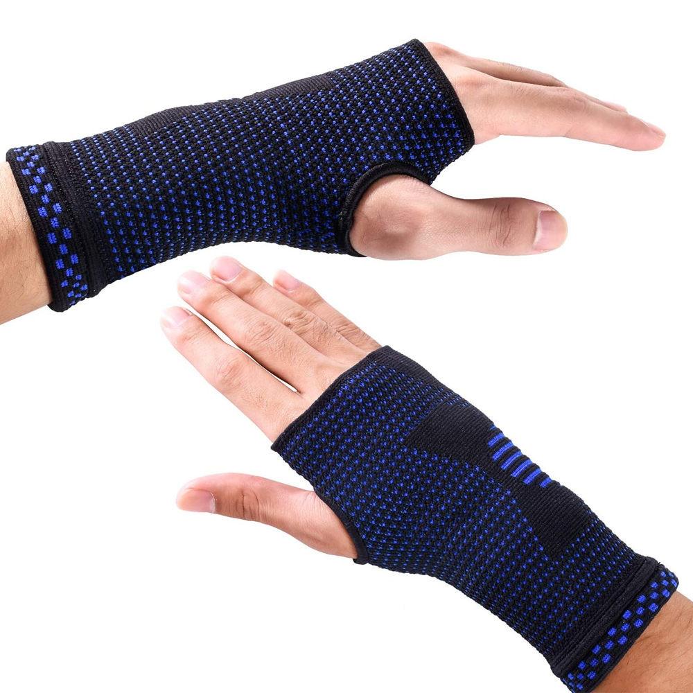 1Pair Wrist Support Sleeve, Compression Gloves Carpal Tunnel for Women Men, Hand Brace Wrist Support Sleeves Tendonitis Pain Relief