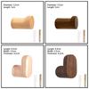 1 Pc Vintage Walnut Clothes Hook Suitable for Hanging Clothes Hat Towel Bag Valentine's Day Gift Multifunctional Wall Decoration