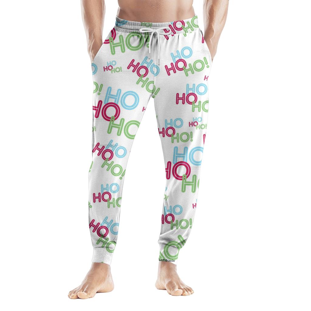 Men's Drawstring Pocket Casual Pants, Checkered Striped Printed Pocket Casual Pants, Home Sleeping Pants