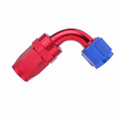 Aluminum Alloy 90 Degree Elbow Hose End Fitting Leak Proof Anodized Swivel Hose End Fitting Full Flow
