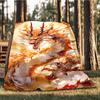 1pc Mythical Dragon Print Outdoor Blanket, Lightweight Polyester,