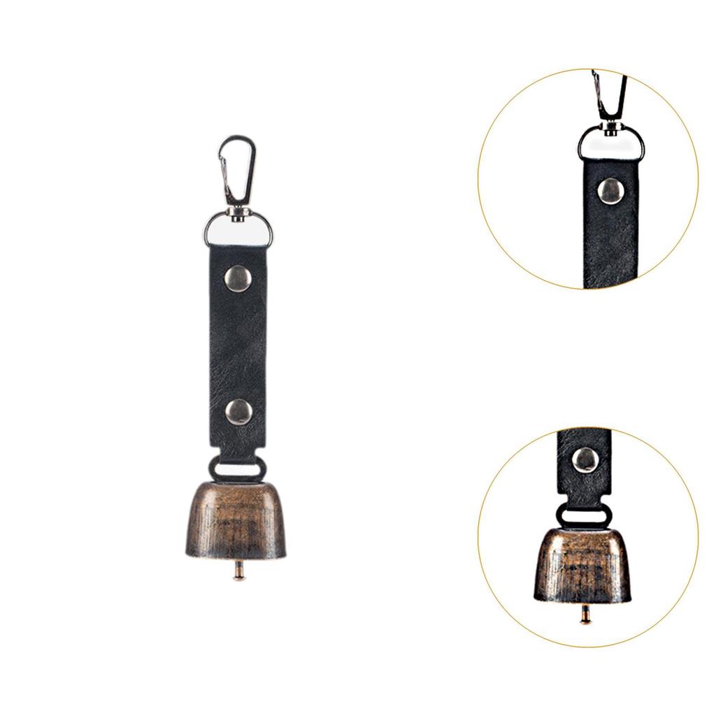 Loud Bear Bell Decoration Protection Portable with Carabiner Multipurpose Wind Chime Backpacks Pendant for Emergency Climbing