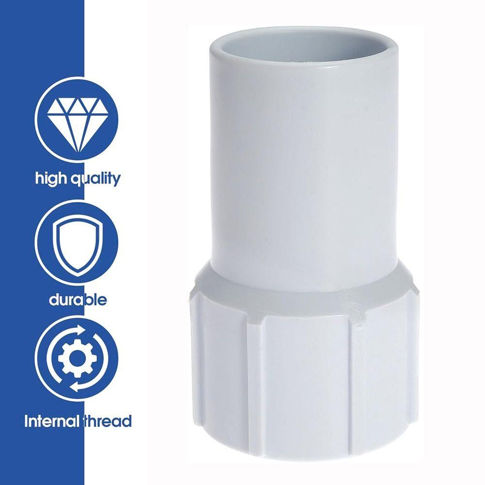 Plastic Hose Connector Coupling White Swimming Pool Accessories Durable Pool Vacuum Connector