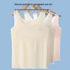 Teen Girls' Anti-Nipple Ice Silk Vest for Developmental Years